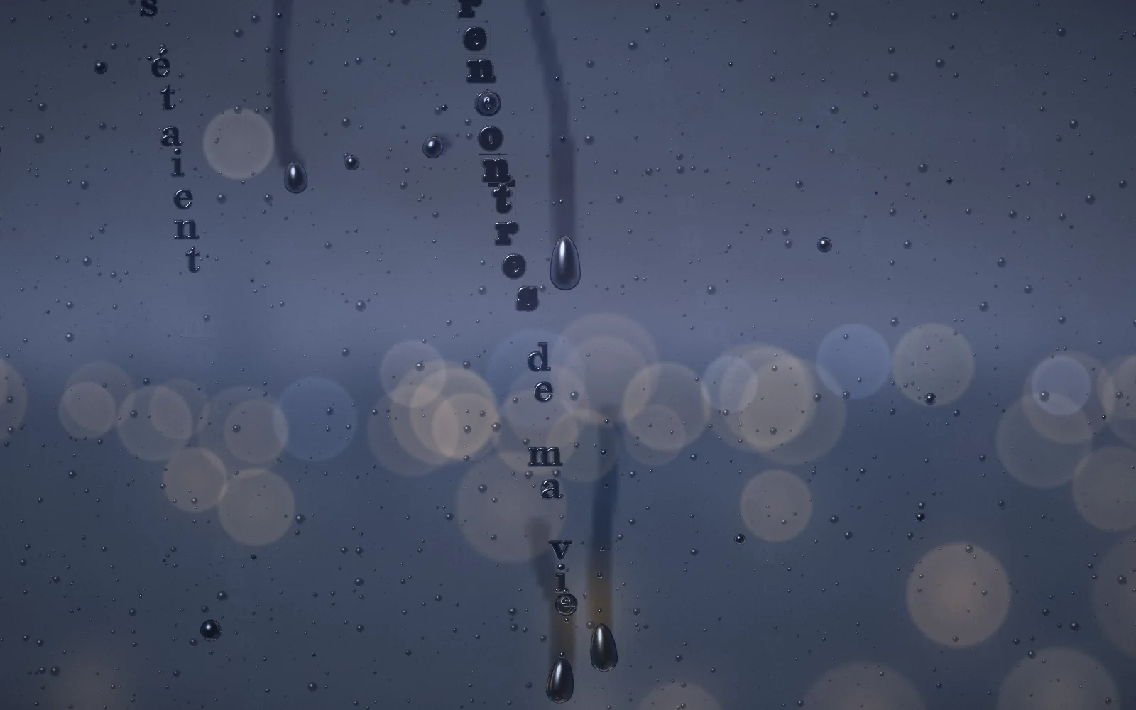 “rencontres”: the letters of two lines meet