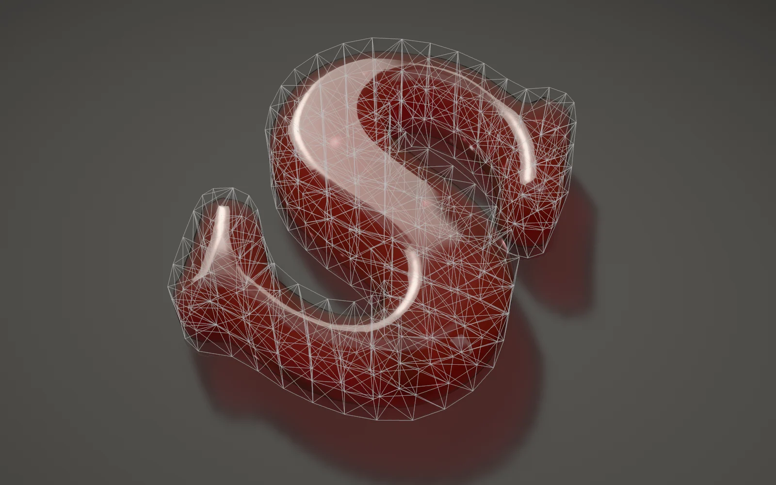 Show mesh: the tetrahedra that make an S tremble